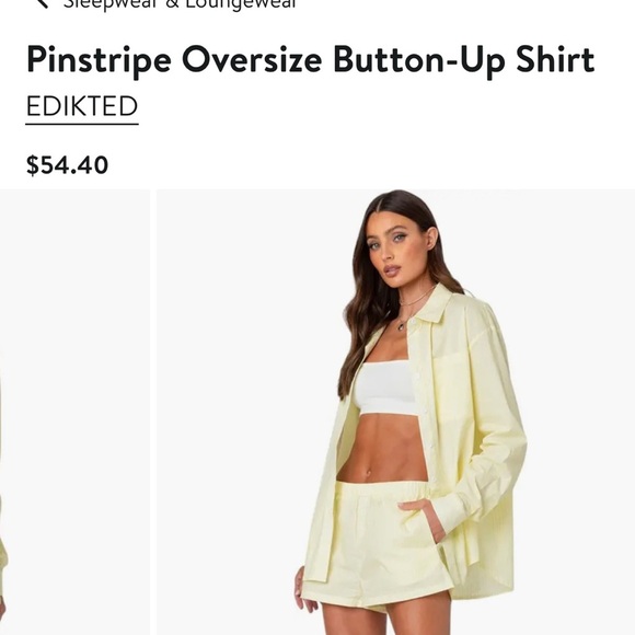 Edikted Tops - Edikted button down cover up